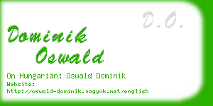 dominik oswald business card